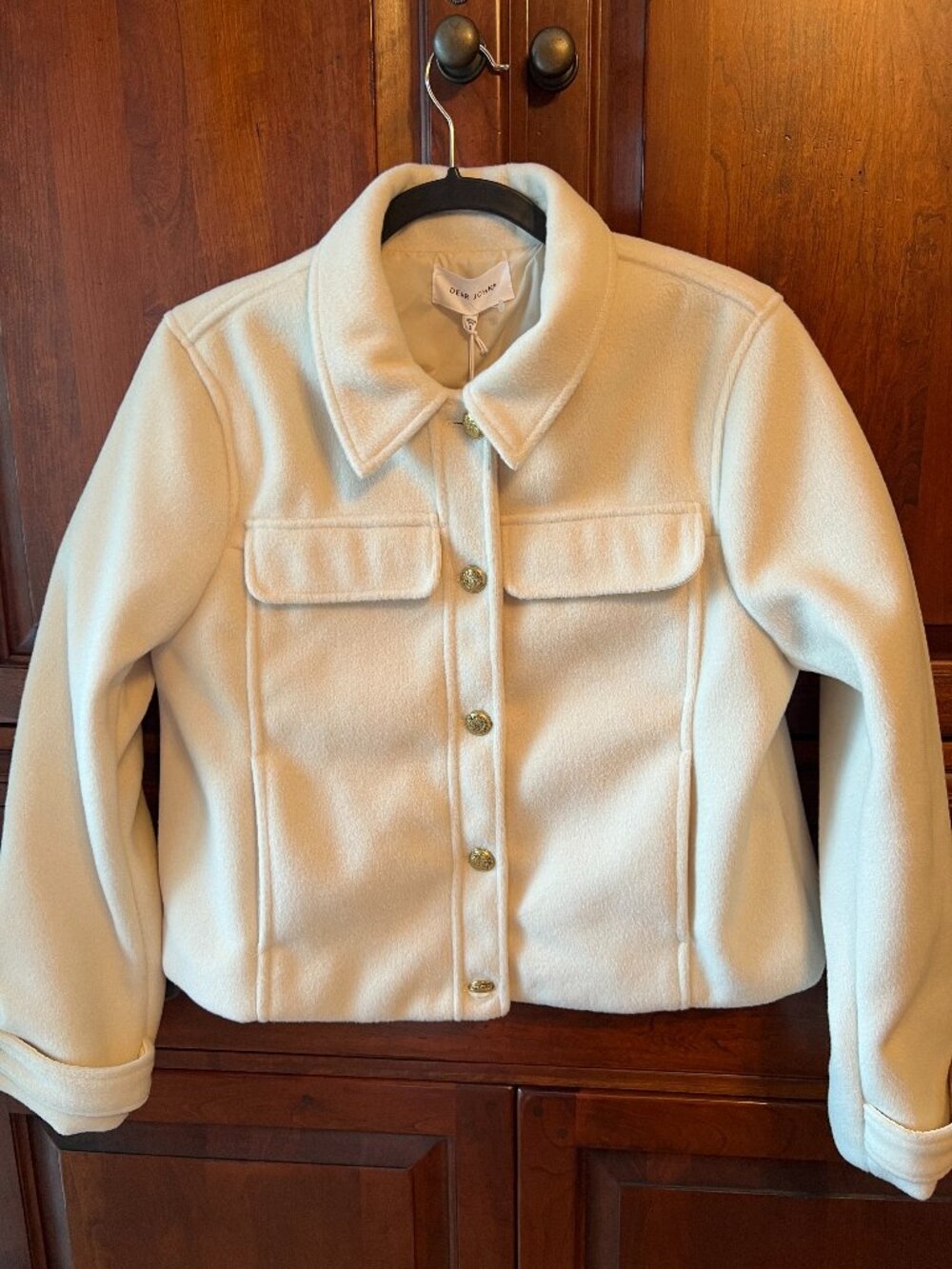 NWT Ivory wool jacket Dear John size large